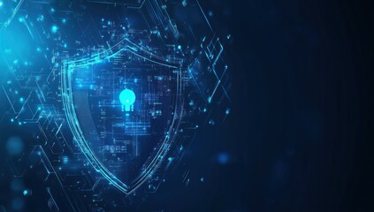 Obraz premium Cybersecurity Shield