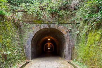 明治宇津ノ谷（うつのたに）隧道の静岡市側入り口