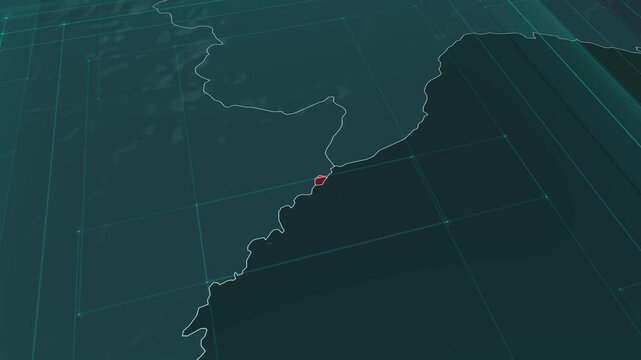 Zoom in to the map of Monaco, with text and textless