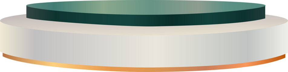 Obraz premium Green Gold Silver Podium Decorative
