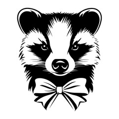 Illustration wildlife stencil graphic vector