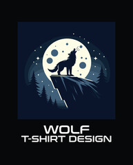 Wolf Vector T Shirt Design