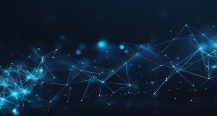 Fototapeta premium Abstract Blue Network Background