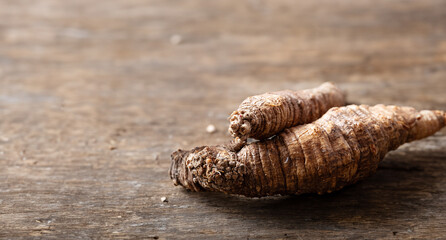 deodeok, mountain herb whose roots have restorative properties, Warm herbal tea