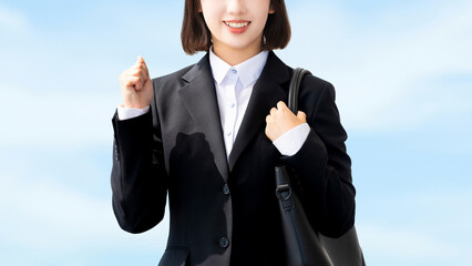 就活生・新入社員の若い女性