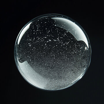 water drops on black background