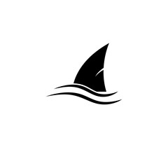 Shark fin, wave icon.vector simple trendy style illustration for web and app..eps