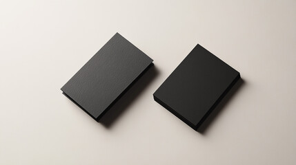 Black Business Card Mockup Stacks Elegant Design Branding Template dark cards print paper clean     