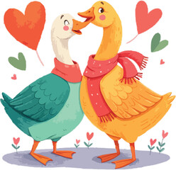 Geese Couple valentine’s day
