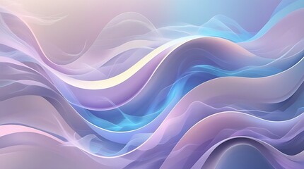 Obraz premium A mesmerizing abstract wavy background featuring undulating curves in a harmonious blend of soft pastel hues.