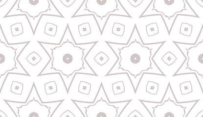Modern seamless geometric ornament. Vector illustration. Line art design. For print, wallpaper, backgorund