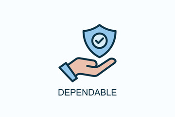 Dependable Icon Or Logo Isolated Illustration