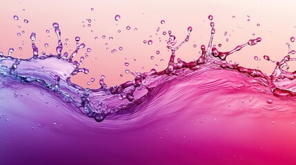 Abstract Colorful Water Splash