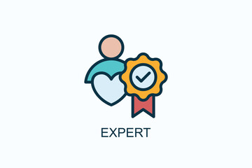 Expert Icon Or Logo Isolated Illustration