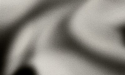 Grey black white glowing abstract gradient shape on black grainy background minimal header cover...