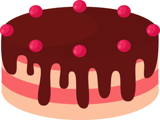 Sweet Strawberry Chocolate Cake