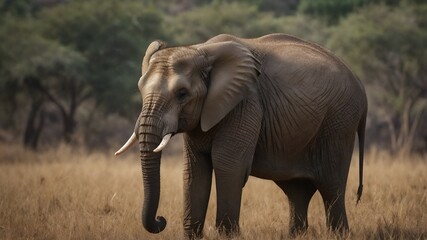 Fototapeta premium Wildlife elephant photo