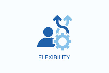 Flexibility Icon Or Logo Isolated Illustration