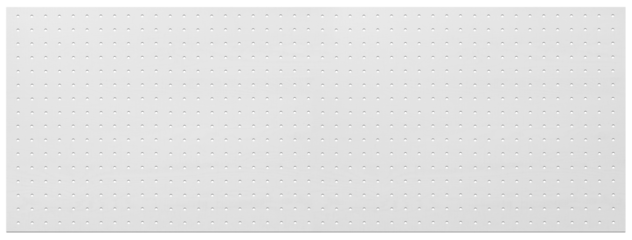 白くペイントされた木製の有孔ボード　/ peg board