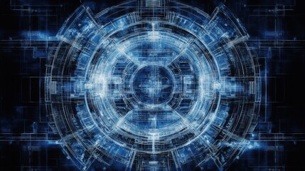 Fototapeta premium Showcasing innovative digital designs abstract art in a futuristic virtual space