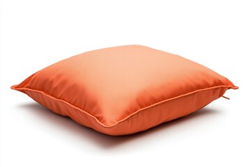 Orange square outdoor throw pillow.