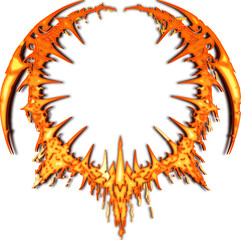 Fiery Tribal Gothic frame