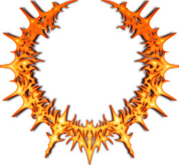 Fiery Tribal Gothic frame