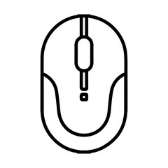 mouse icon simple filled symbol vector