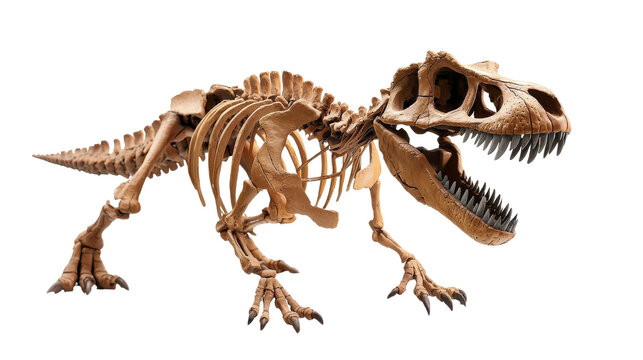 detailed dinosaur skeleton model, showcasing iconic T Rex structure with prominent teeth and bones. This impressive display highlights prehistoric era fascinating creatures
