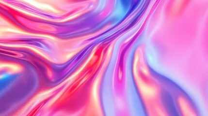 Obraz premium Abstract pink pastel holographic blurred grainy gradient background texture. Colorful digital grain soft noise effect pattern. Lo-fi multicolor vintage retro design