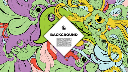 Dynamic vector wallpaper with colorful fractal patterns and layouts, perfect for your poster, banner, and fabric print needs.