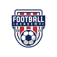 Logo Design Template for Soccer Team or Soccer Academy.