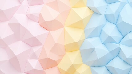 Obraz premium Abstract geometric shapes in pastel colors
