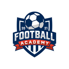 Logo Design Template for Soccer Team or Soccer Academy.
