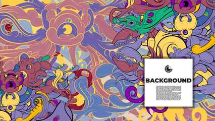 Dynamic vector wallpaper with colorful fractal patterns and layouts, perfect for your poster, banner, and fabric print needs.