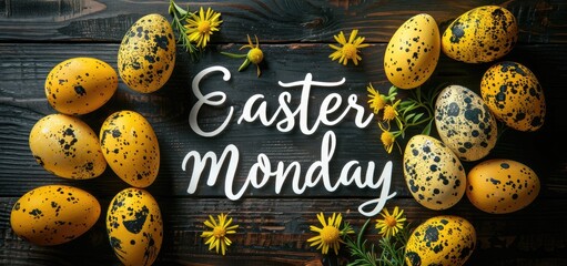 Happy Easter Monday: joyful celebration, spring renewal, holiday festivity, Christian tradition, sacred observance, seasonal joy, family gathering, faith reflection, cultural significance.