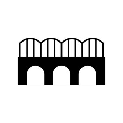 Bridge, construction icon.vector flat black simple illustration for web and app..eps