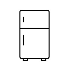 Freezer, refrigerator icon.vector flat black linear illustration for web and app..eps