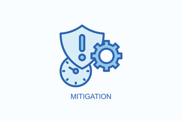 Mitigation Icon Or Logo Isolated Illustration
