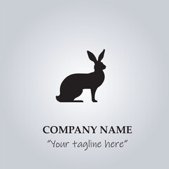 rabbit icon logo company vector image illustration