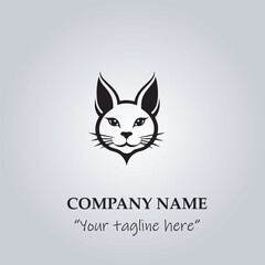 vector illustration of a cat logo