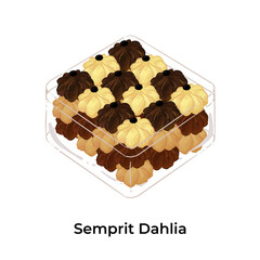 Indonesian Lebaran Snack Kue Kering Eid Fitr Semprit Dahlia