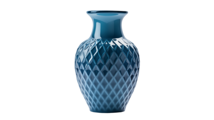 Elegant Teal Blue Ceramic Vase Diamond Pattern Home Decor