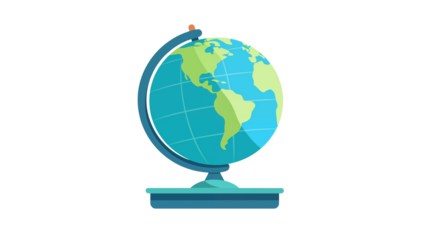 World Globe Icon Education Travel Geography