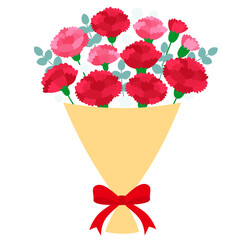 母の日のカーネーションの花束