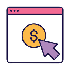 Pay Per Click Advertising Icon