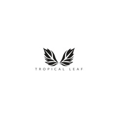 tropical leave frame decoration vector art
