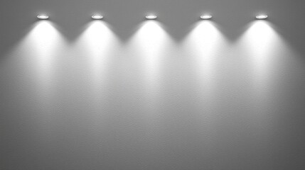 Minimalist interior with soft lighting highlighting a smooth, textured wall in a modern space