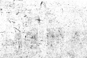 Abstract grunge texture effect, scratch and dust particle grain on white background. Dirt overlay or screen effect use for grunge and vintage image style.