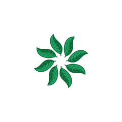 tropical leave frame decoration vector art